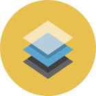 icon with transparent layers